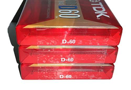 TDK Superior Normal Bias D60 IEC I/Type I for Everyday Recording Audio Cassette Tapes - 3 Pack 2