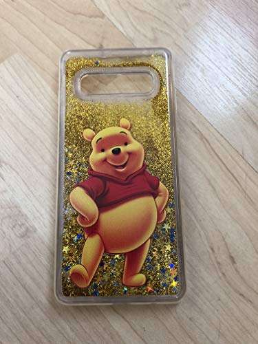 Winnie The Pooh Sparkle Liquid Glitter Quicksand TPU Case For Samsung Galaxy S10 Plus 1