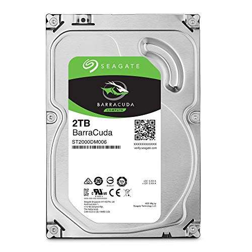 Seagate BarraCuda 2TB Internal Hard Drive HDD – 3.5 Inch SATA 6 Gb/s 7200 RPM 64MB Cache for Computer Desktop PC Laptop (ST2000DM006) 2