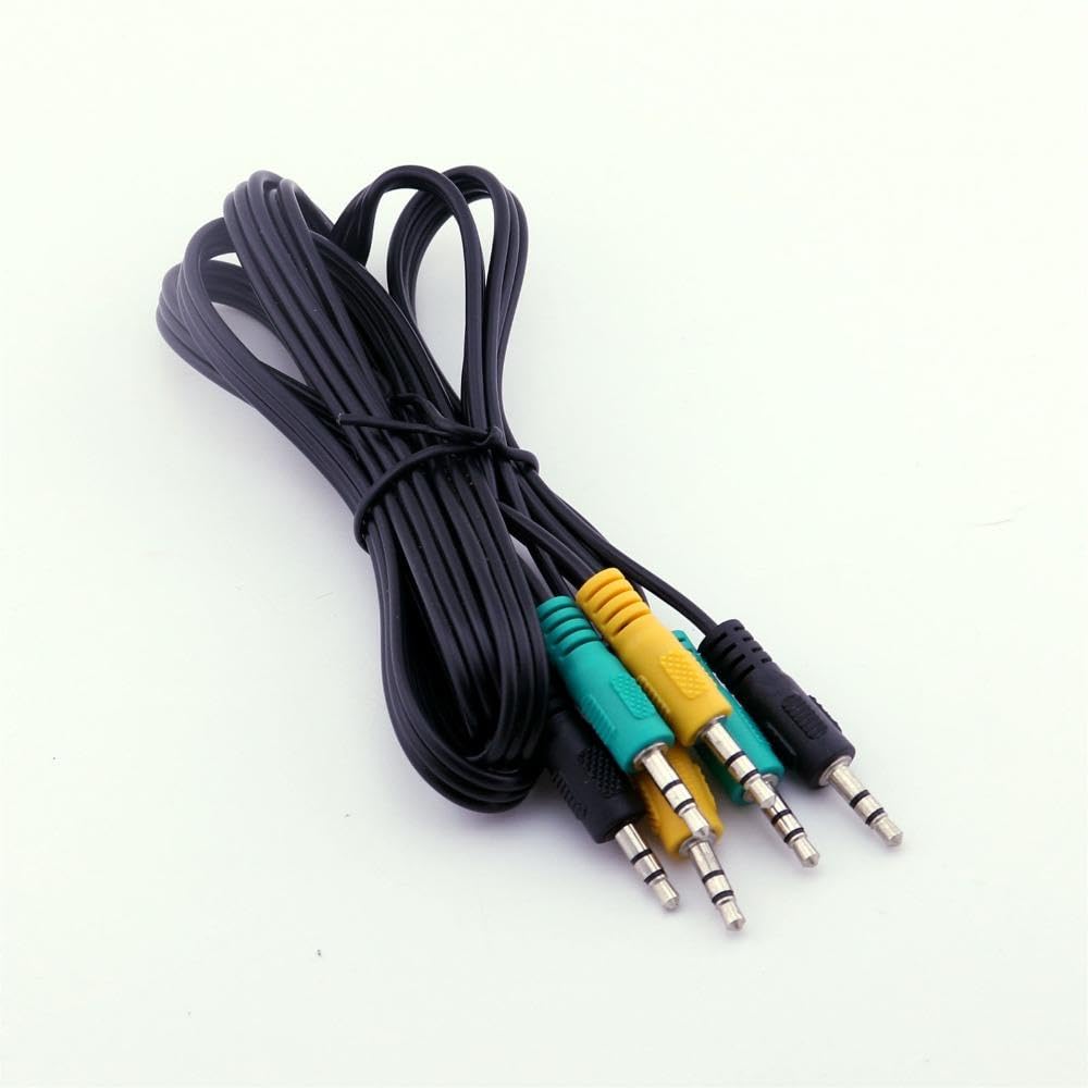 YTHYTHYTH for 10pcs Replacement 3.5mm Male Audio Cable for 5.1 Channel Logitech Computer Speakers 5FT