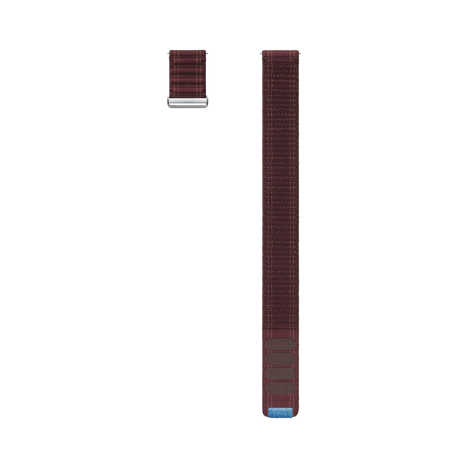 Samsung Fabric Band One Click for Watch 7 and Compatible with Watch 4 5 6 Original (Burgundy, S/M)
