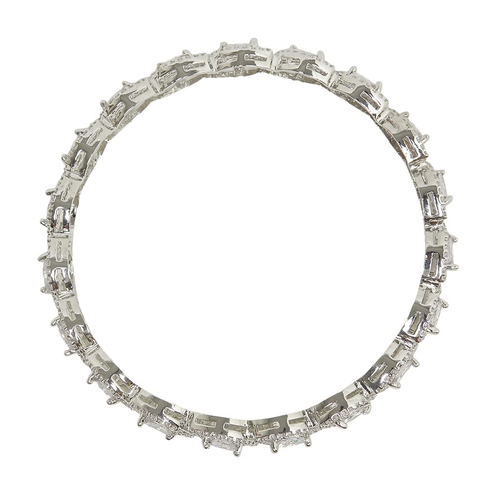 CZ Elegance Shiny Stones Studded Designer Bangles