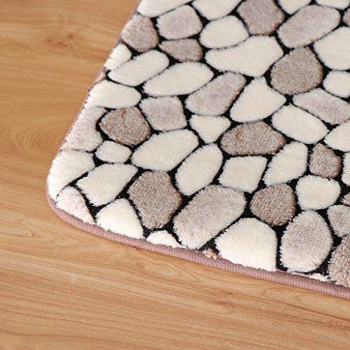 VMS INDIA Bathroom Bath Mat Kitchen Doormat Entrance Rug Floor Carpet Coffee 120x40cm 3