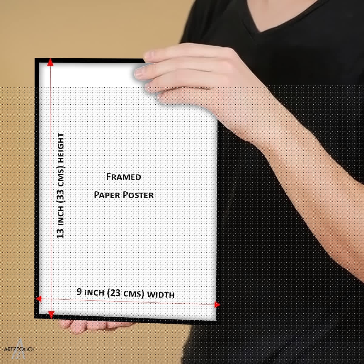 ArtzFolio Man With Chakras & Esoteric Symbols Paper Poster Black Frame | Top Acrylic Glass 9 x 13 inch (23 x 33 cms) 5