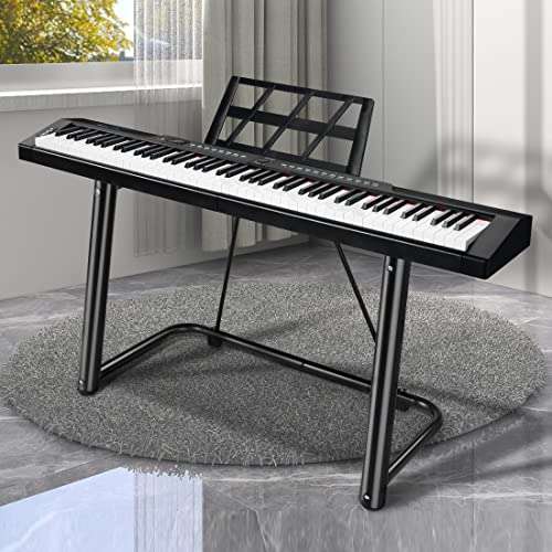 Rosen EP30 Beginner Digital Piano 88-Key Full Size Semi-Weighted Keyboard Piano, Portable Electric Piano with Sustain Pedal,Power Supply, 2x20W Speakers, Bluetooth and MIDI 6