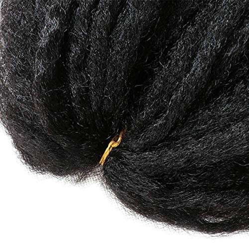 1 Pack 18 Inch Marley Braiding Hair Twists Marley Twist Braids Hair Long Afro Kinky Marley Hair for Butterfly Locs Crochet Hair(1B#) 5