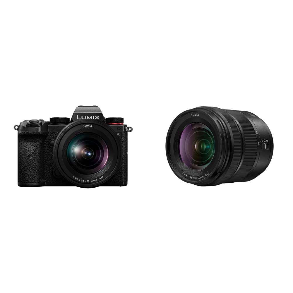 Panasonic LUMIX S5 Full Frame Mirrorless Camera (DC-S5KK) and LUMIX S 20-60mm F3.5-5.6 L Mount Interchangeable Lens (S-R2060) 1