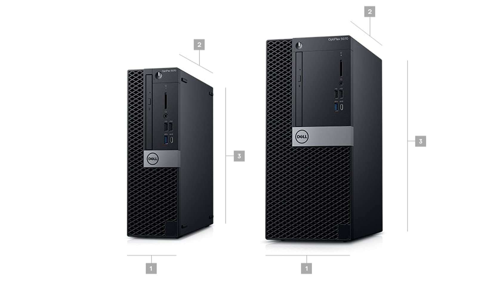 Dell OptiPlex 5070 Desktop Computer - Intel Core i5-9500 - 16GB RAM - 256GB SSD - Small Form Factor -Windows 10 Pro (Renewed) 2