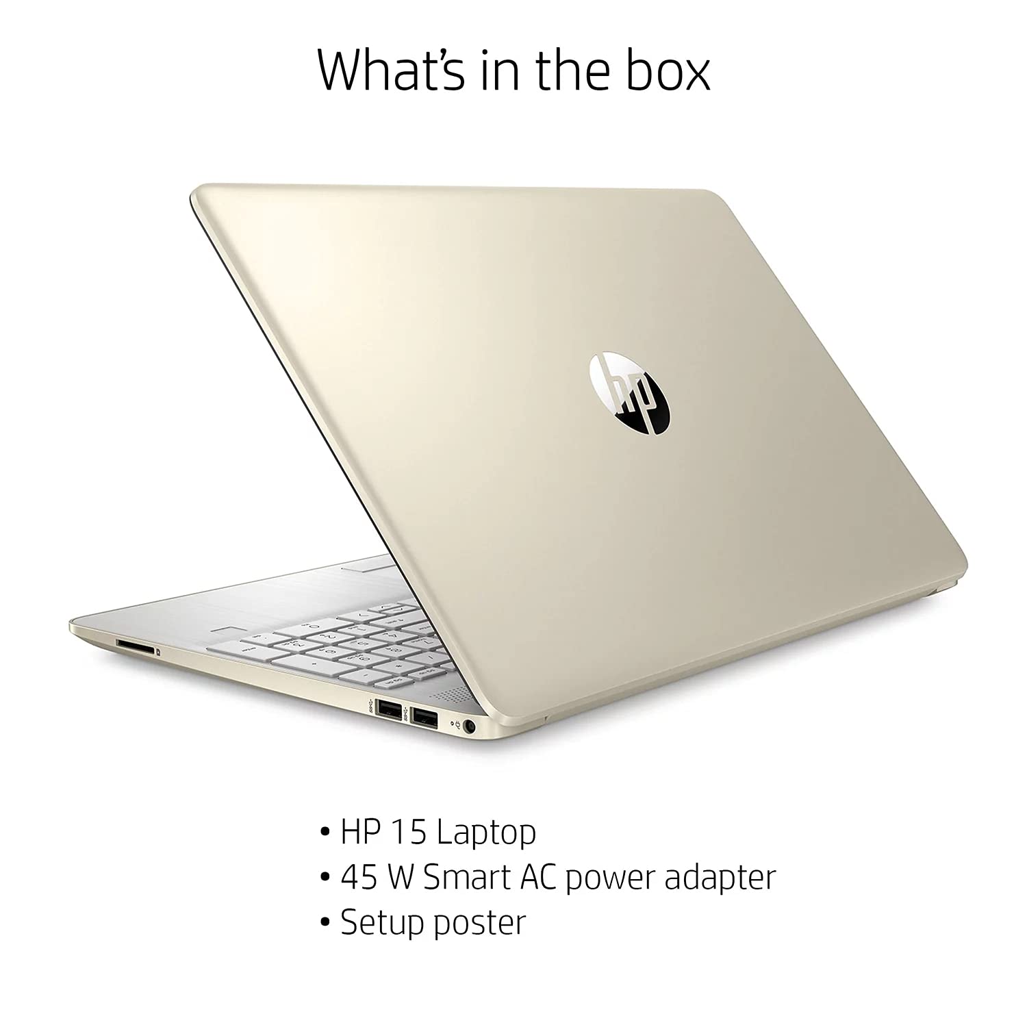 2022 HP 15.6" FHD Laptop PC Intel 11th 4-Core i5-1135G7 16GB DDR4 RAM 512GB NVMe SSD Intel Iris Xe Graphics Webcam HDMI WiFi AC RJ45 BT USB-C Backlit Keyboard Gold Windows 10 Pro w/RE Accessories 6
