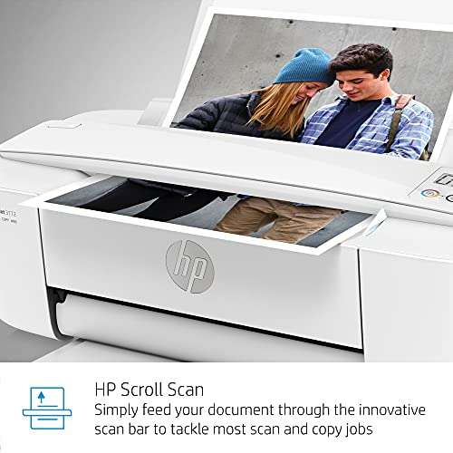 HP DeskJet 3772 All-in-One Color Inkjet Printer Scanner and Copy, Instant Ink Ready, Wireless Printers for Home and Office, Photo Print, Built-in WiFi, T8W88A (Renewed) 6