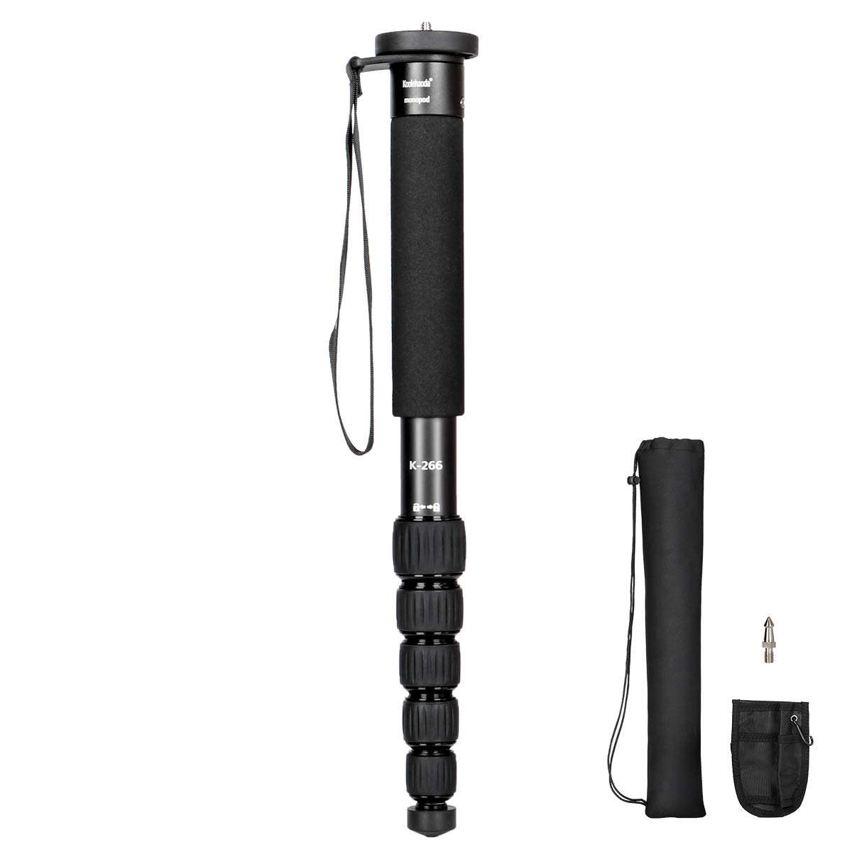 Koolehaoda 6-Section Monopod Compact Portable Photography Aluminum Alloy Unipod Stick (K-266 Orange)