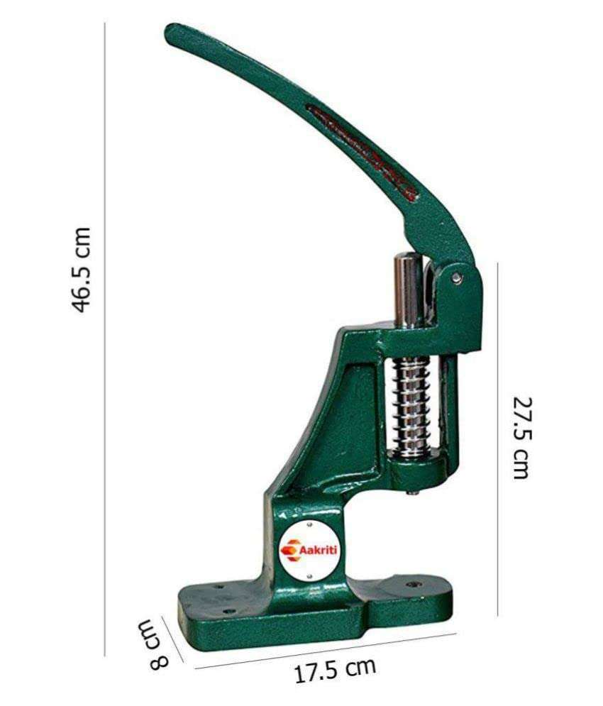 OMX 1 PC, Button Machine | Long Lasting & Durable Button Maker | Made of Heavy Cast Iron Material and Soft Grips | Fabric Covered Button Maker 3