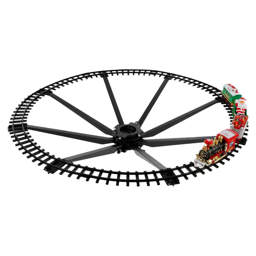 CALANDIS Christmas Train Set Track Musical Sound Lights Around Tree Decoration