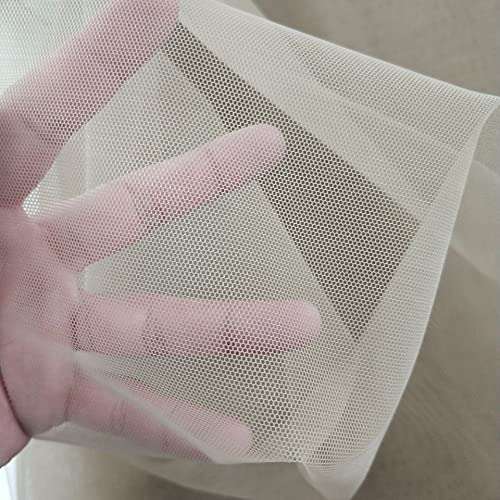 NIHE 1 yard of Swiss lace mesh, used for lace wig cap and wig making material or lace closed hair net ï¼Ë†Five colorsï¼â€° (Light brown) 3