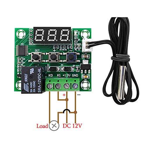 Stayhome 1pcs XH-W1209 DC 5V 12V 24V LED Digital Thermostat Temperature Control Thermometer Thermo Controller Switch Module with NTC Sensor 5