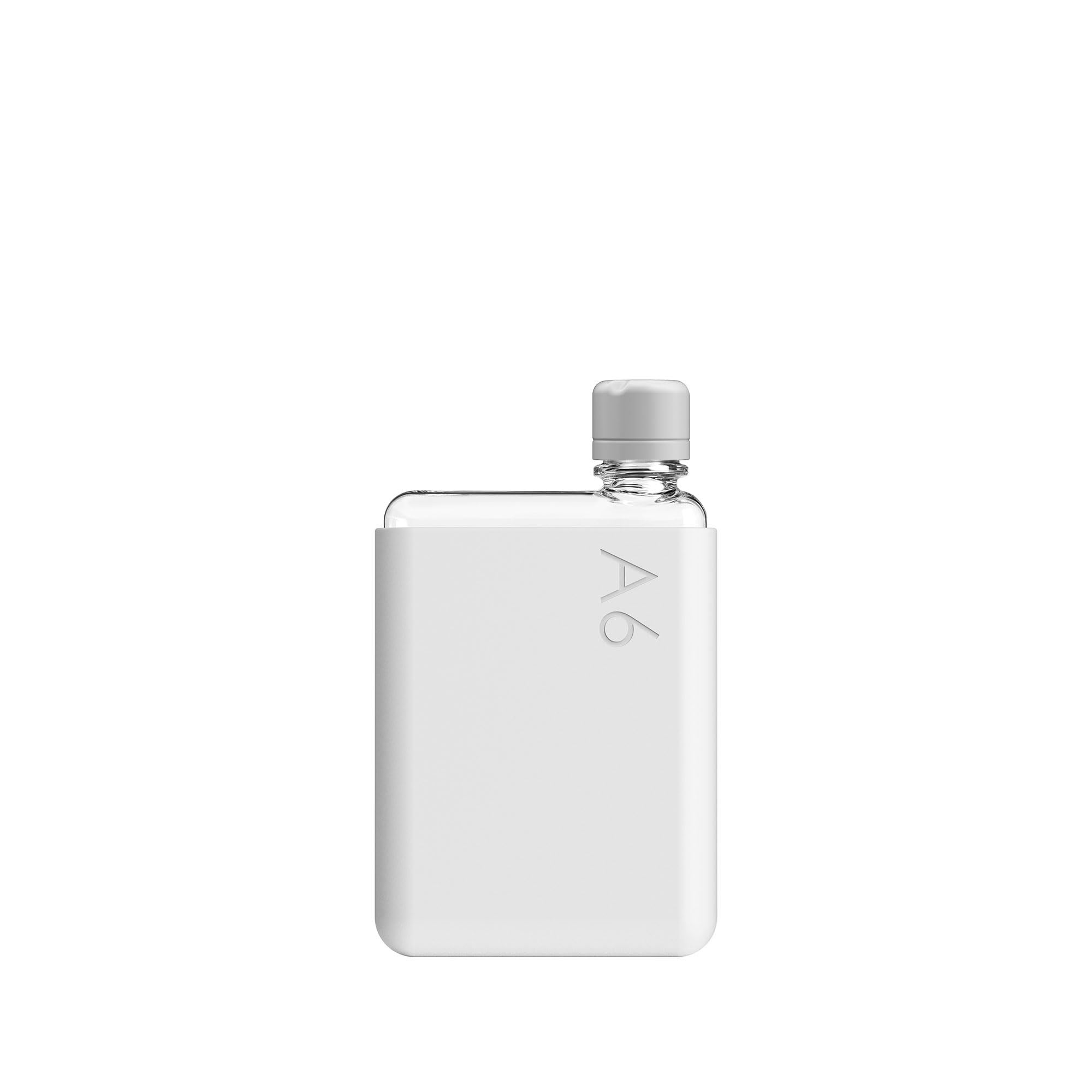 memobottle A6 (Cool Grey) Bundle - 12oz (375ml) - Bottle, silicone sleeve & lid | Compact Water Bottle For Bags & Small Pockets | BPA Free Tritan | Modern, Minimalist | For Gym & Work 1