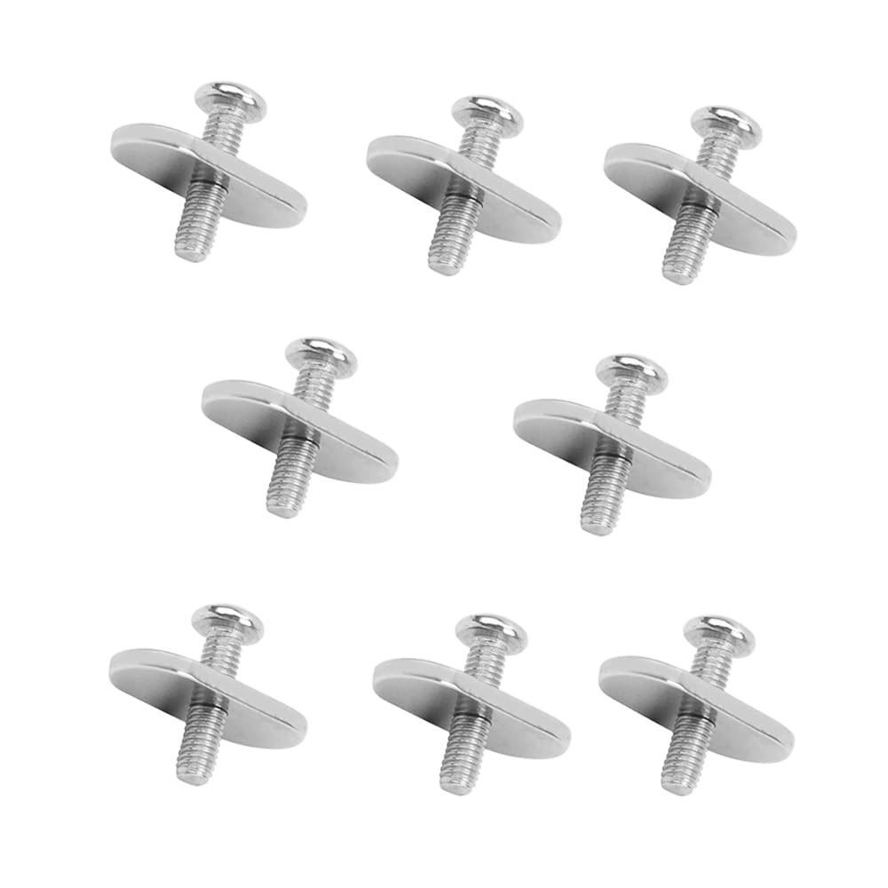 AONTOKY 8Pcs Stainless Steel Kayak Rail Track Screw Nuts Tie Down Mount Eyelet Rail Mounting Accessories Screws for Kayaks Canoe Boats 1