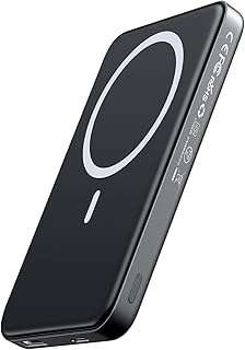 Portable Charger for Magsafe Power Bank - 10000mAh Magnetic Phone Charger, USB-C 22W PD Fast Charging, Slim Wireless Battery Pack for iPhone 17/16/15/14/13/12 Series, for Travel Cruise Essentials 1