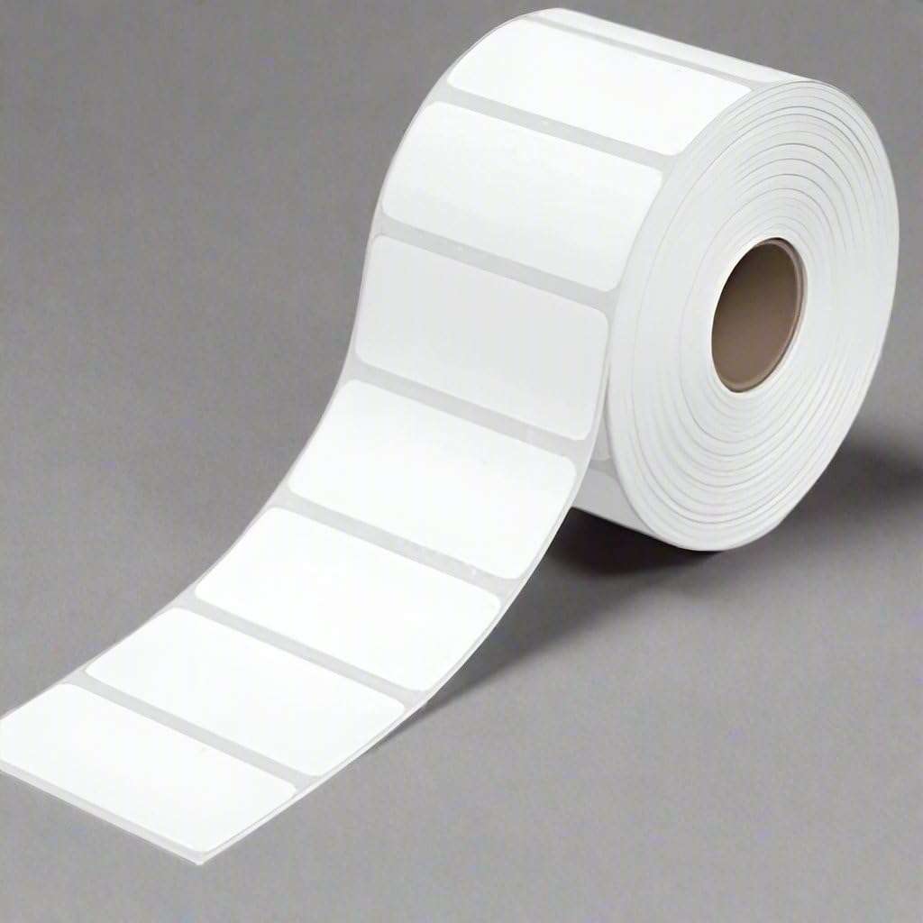 SECUREMENT Direct Thermal Barcode Labels Stickers (2x1 Inch / 50x25 mm) 1000 Labels/Roll (1 Roll) 1