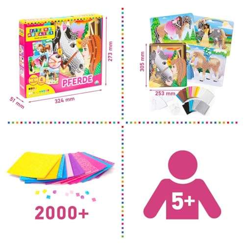 The Orb Factory Sticky Mosaics I Love Horses 4