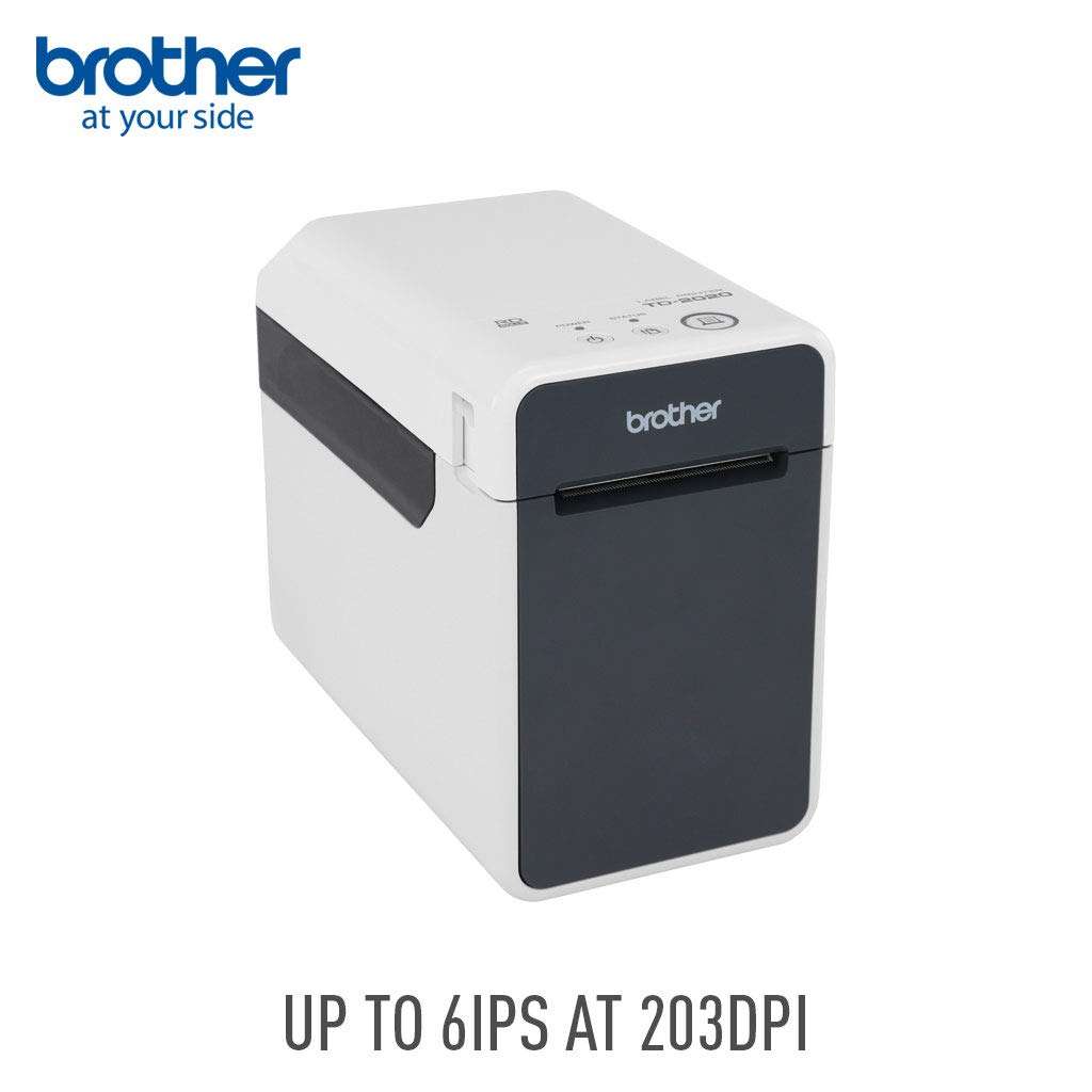 Brother TD2020 2-inch Desktop Thermal Printer for Labels, Receipts and Tags, 203dpi, 6ips, USB/Serial 4
