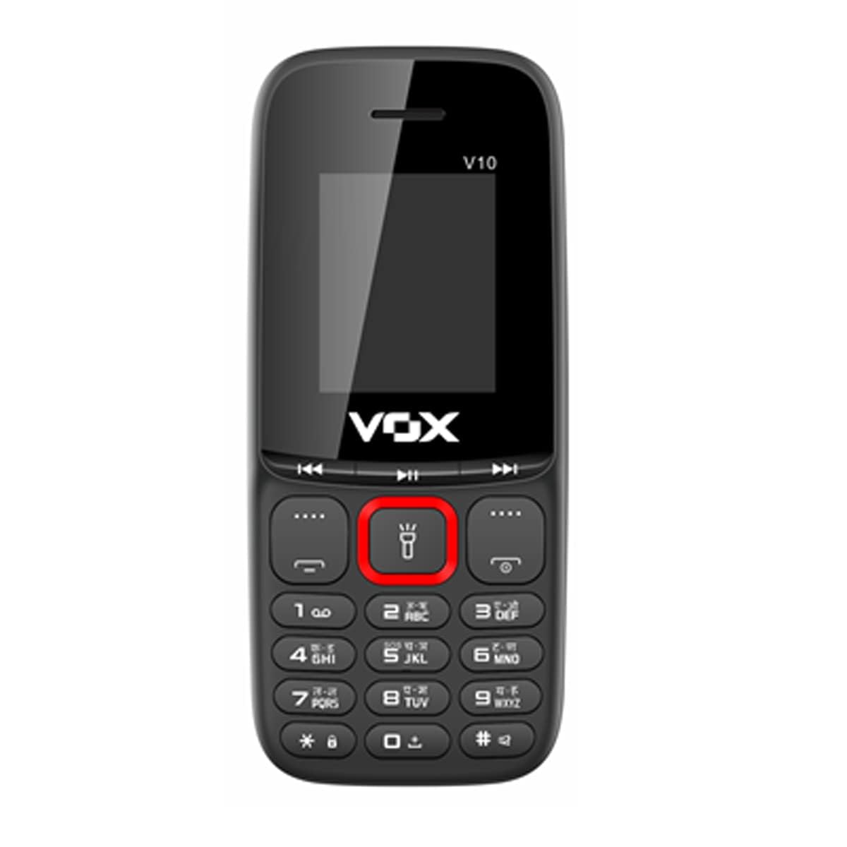 Vox V10 Big Battery 1.8 Inch Dual Sim Feature Phone (Contact Icon, King Talker & Auto Call Recording) (Red) 3