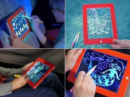 Neerja Enterprise Magic Sketch Portable Drawing Pad | Light Up LED Glow Board 2