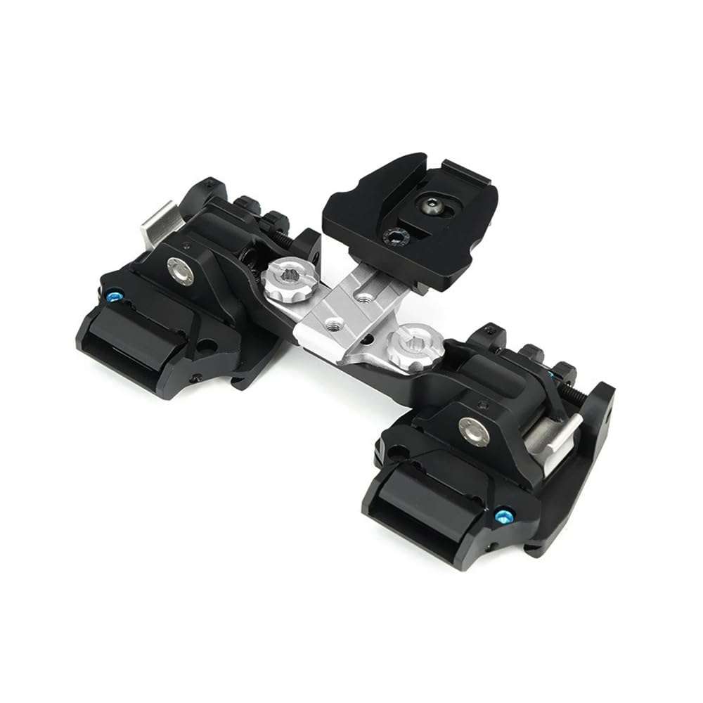 Aimsniper Universal PVS-14 PVS-18 RQE Dual Arms Helmet Night Vision Goggles NVG Mount，Binocular Bridge Folding Arm Mount Bracket，LightWeight Dual Tube Mounting System，CNC Aluminum