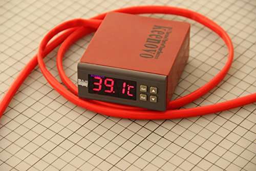 KEENOVO All-Purpose Digital Temperature Controller Box Fahrenheit & Centigrade Thermostat 30A 110V w/Control Range of -30C~300C 3
