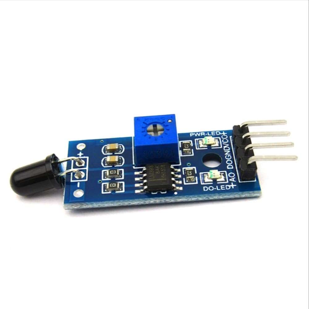 V TELESKY 10PCS Flame Sensor Module Fire Source Detection Module Infrared Receiver Module (4-Wire System) 1