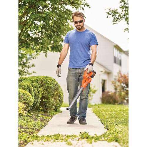 BLACK+DECKER Cordless Leaf Blower, 40V MAX , Leaf Blower Cordless with Battery and Charger, 125 MPH Air Speed, Lightweight Handheld Yard Sweeper (LSW40C) 6