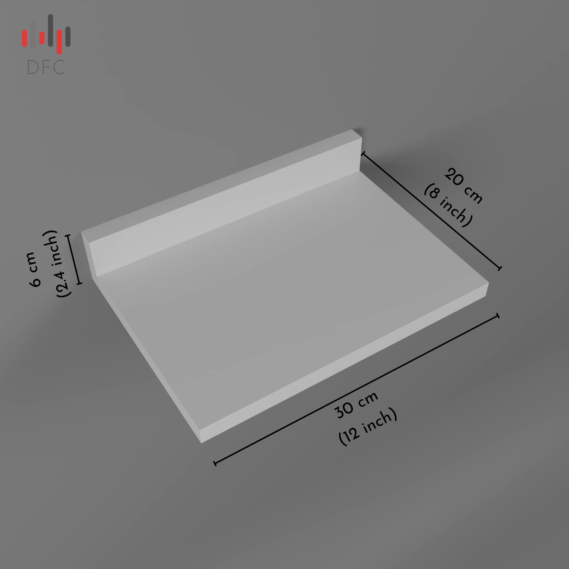 DFC Levi Engineered Wood Set Top Box Stand Wall Mounted Shelf Rack for Living Room Bedroom Multipurpose MDF Wood Display Rack for Hotels (White) 5