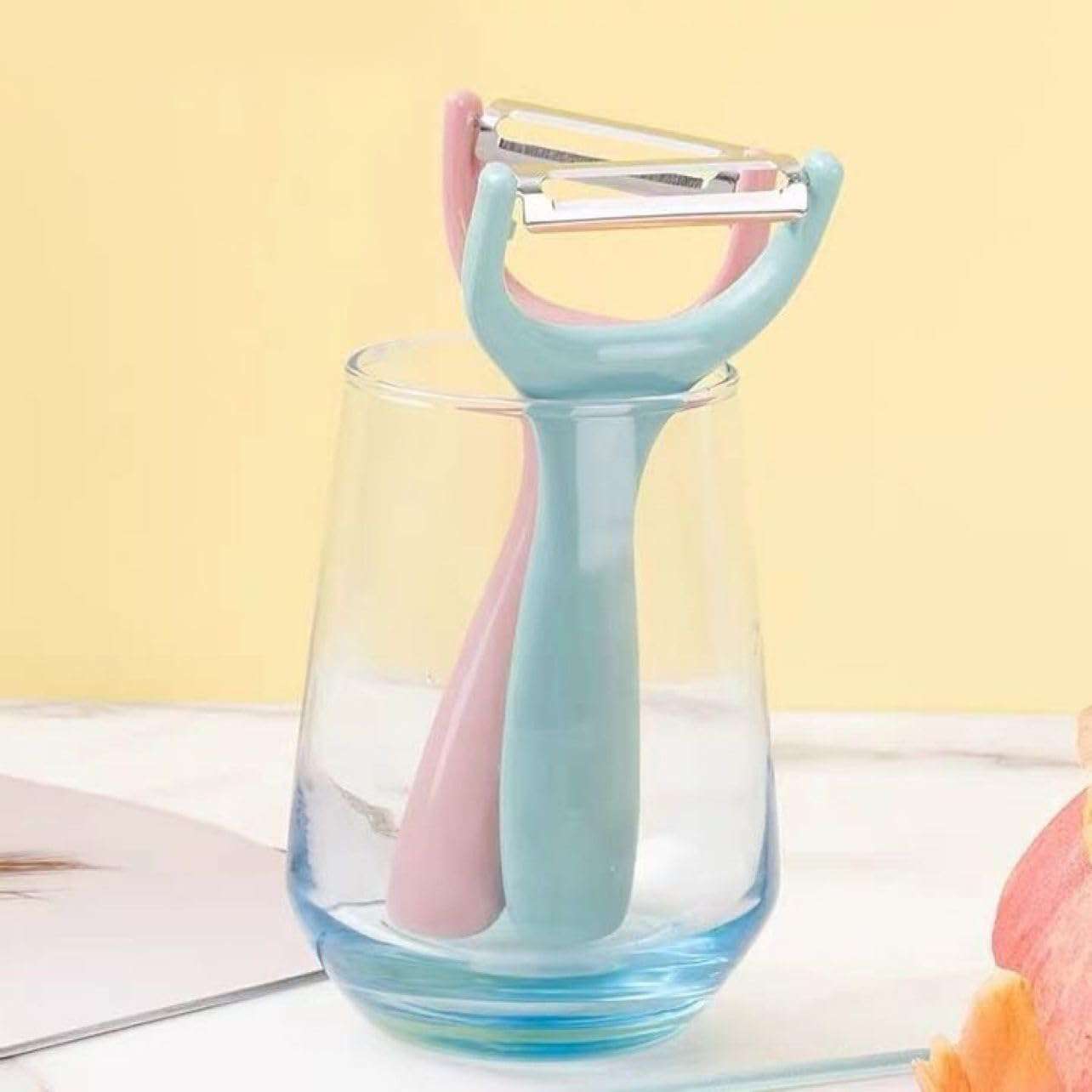 WROPZO Peeler Knife for Kitchen Mini Vegetable Fruit Plastic Ultra Sharp Heavy Duty Multipurpose Small 6