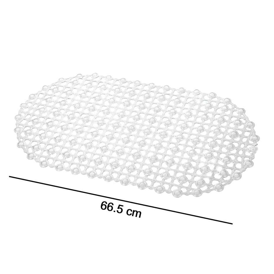 DeoDap Anti-Skid Soft Pebble Design PVC Shower Bath Floor Mat with Suction Cup, Shower Mat, Bathroom Floor Mat for Toilet, Kitchen, Bathroom Shower 5