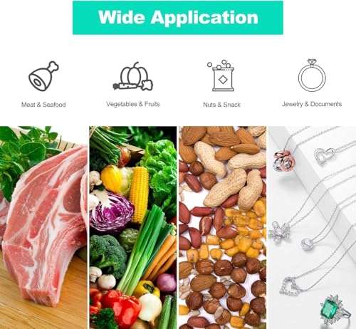 SWIREUK Sealing Machine 8 Inch | Vacuum Sealer Packaging Vacuum Sealing and Plastic Packing Machine, Plastic Bag Sealing Machine, Heat Sealer Machine, Airtight Sealer Modes With LED 5