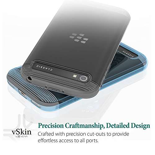 BlackBerry Classic / Q20 Case - VENA® [vSkin] Slim Protection [1.0mm Thin] TPU Case Cover for BlackBerry Classic / Q20 (Transparent Blue) 6