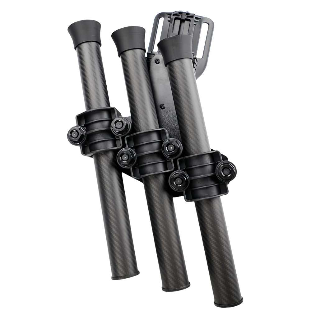 40MAX 3K Carbon Fiber Archery Quiver， Tubes Arrow Holder ，QD Locking System -Ultra-Lightweight Adjustable Modular Design for Hunting & Archery Perfect for Pros & Enthusiasts 1