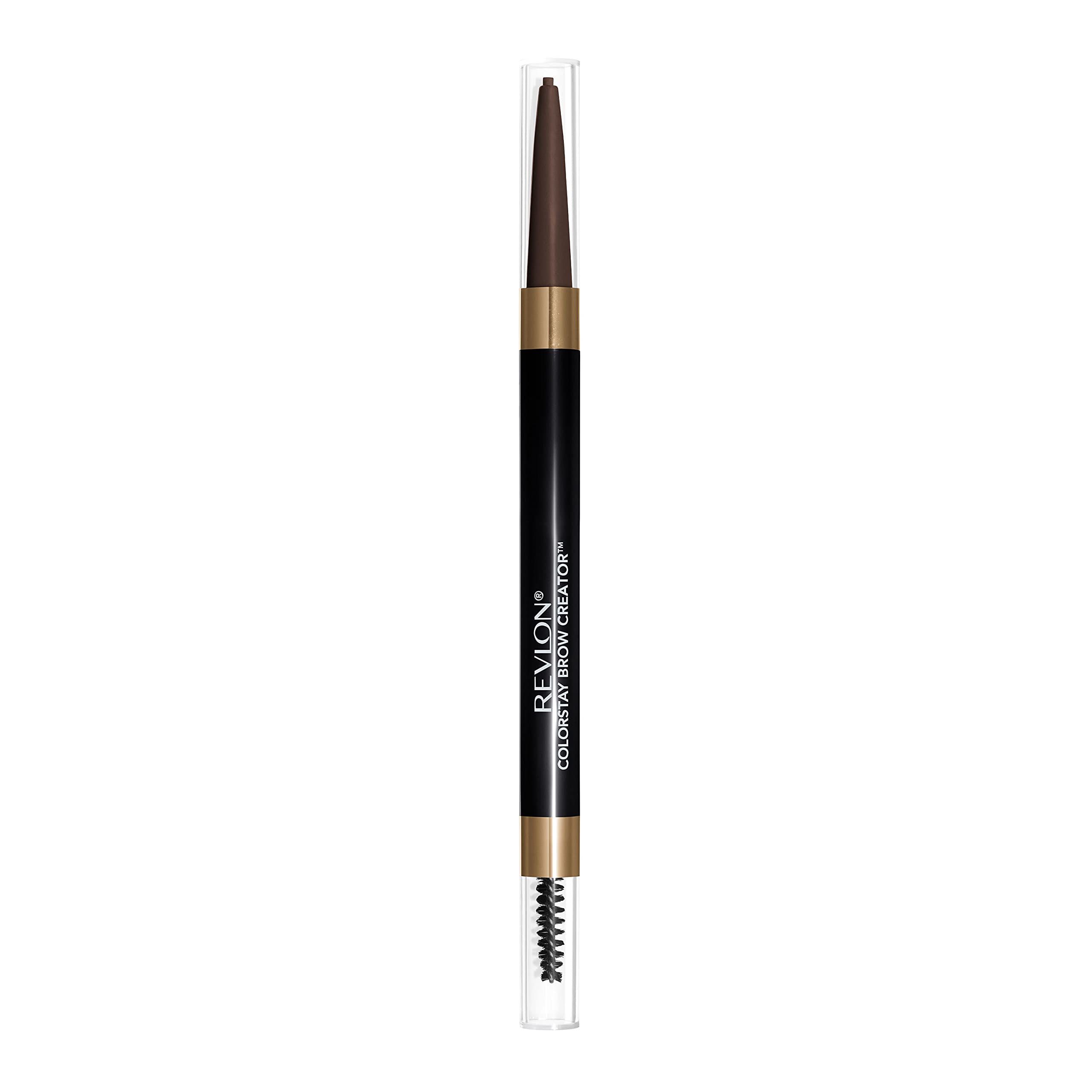 Revlon Eyebrow Pencil & Powder, ColorStay Brow Creator 2-in-1 Eye Makeup with Spoolie, Longwearing with Precision Tip, 610 Dark Brown, 0.23 Oz 1