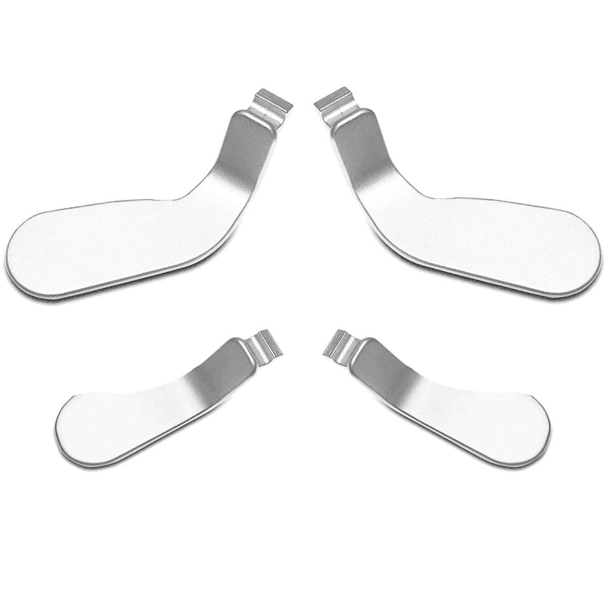 Elite Controller Paddles,Metal Stainless Steel Replacement Parts for Xbox One Elite Controller Series 2 Model 1797 - 4 PCS (Silver) 1