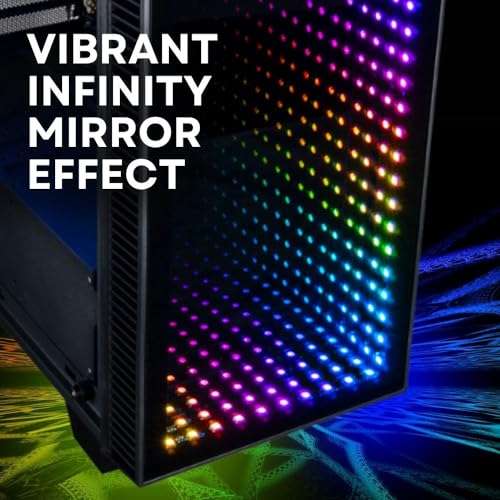 Empowered PC Continuum Mini Gaming Desktop - NVIDIA GeForce RTX 3070 (> 4060 Ti), Intel 12-Core i7-12700KF CPU, 32GB DDR5 RAM, 1TB NVMe SSD, WiFi 6, Windows 11 - Tiny Liquid Cooled RGB Gamer Computer 3