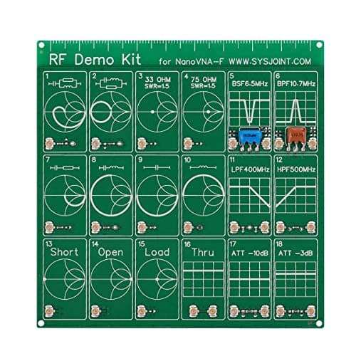 Filter Attenuator,Seesii RF Demo Kit NanoVNA RF Tester Board Filter Attenuator for NanoVNA-F NanoVNA-H Vector Network Analyzer Kits 5
