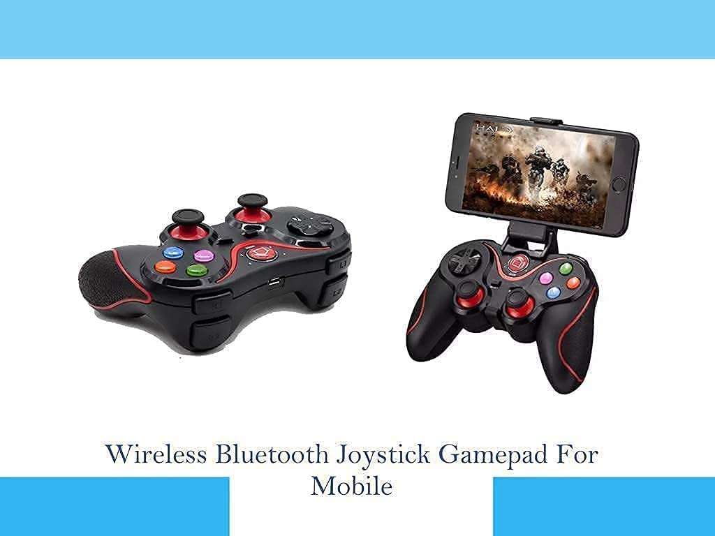 GET IN THE GAME V8 WIRELESS BLUETOOTH 4.0 GAMING CONTROLLER JOYSTICK FOR PC - 7,8,10 N 11 /TV BOX/SWITCH/LAPTOP/SMART PHONE ETC BLACK-RED [video game] 5