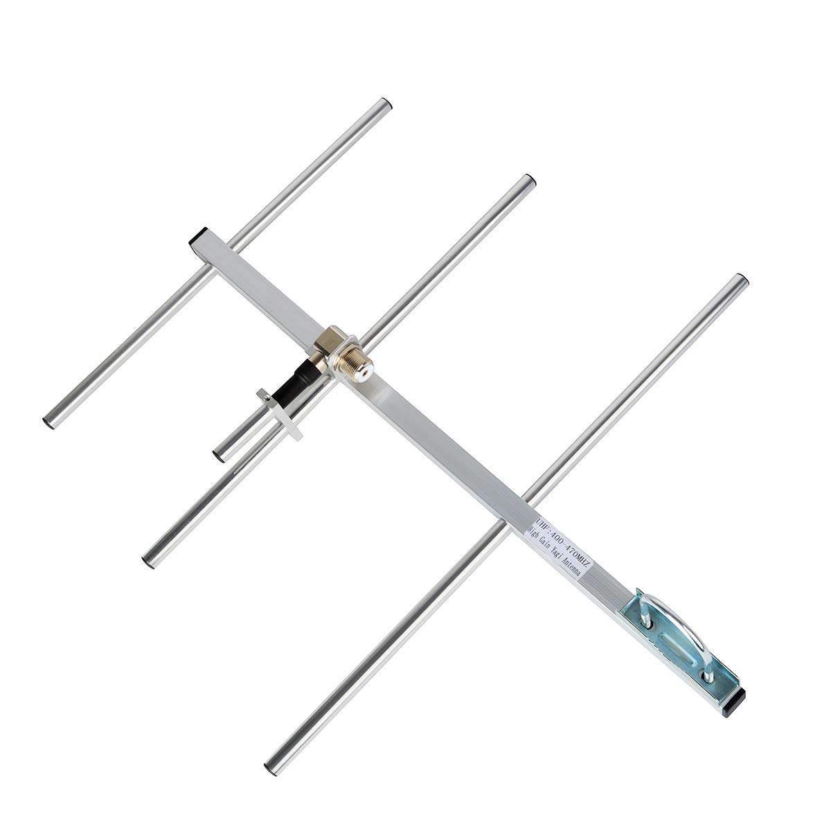 HYS Yagi Antenna with 3 Elements, UHF 400-470Mhz Outdoor Roof Antenna for Yaesu Motorola Kenwood Midland Mobile Radio Transcevier Repeater Scanner 1