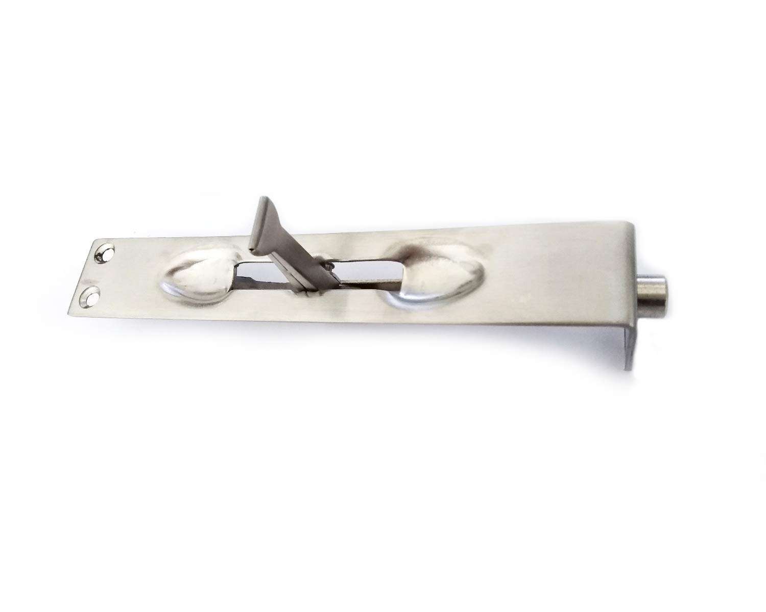 TOGU 6" Solid Stainless Steel Lever Action Flush Bolt,Concealed Security Door Lock for Composite Doors,French Doors,Wood Doors,Double Doors,Dummy Doors,Brush Stainless Steel Finish 3