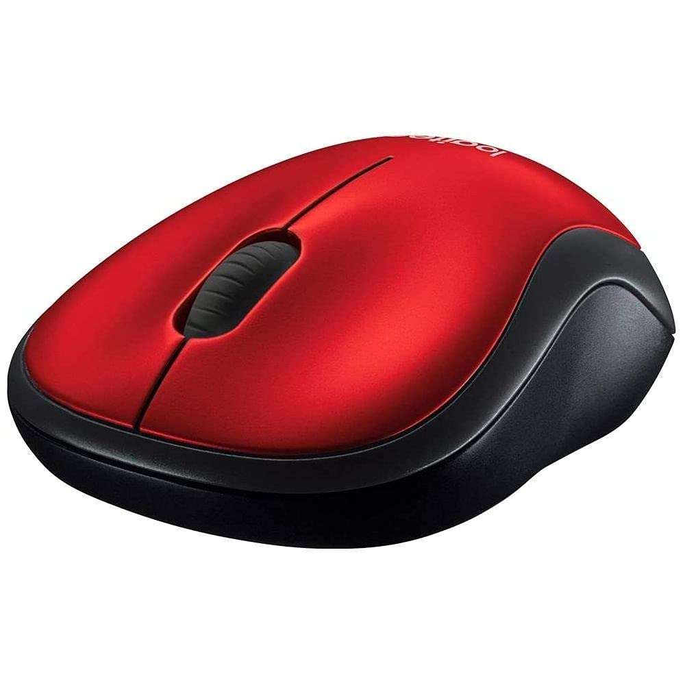 Logitech M185 Wireless Mouse, 2.4GHz with USB Mini Receiver, 12-Month Battery Life, 1000 DPI Optical Tracking, Ambidextrous, Compatible with PC, Mac, Laptop - Red 4