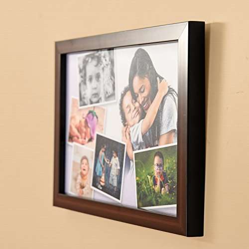 AJANTA ROYAL Personalized Collage Photo Frames for Walls Decoration (8" x 12" Inch, Brown) 1