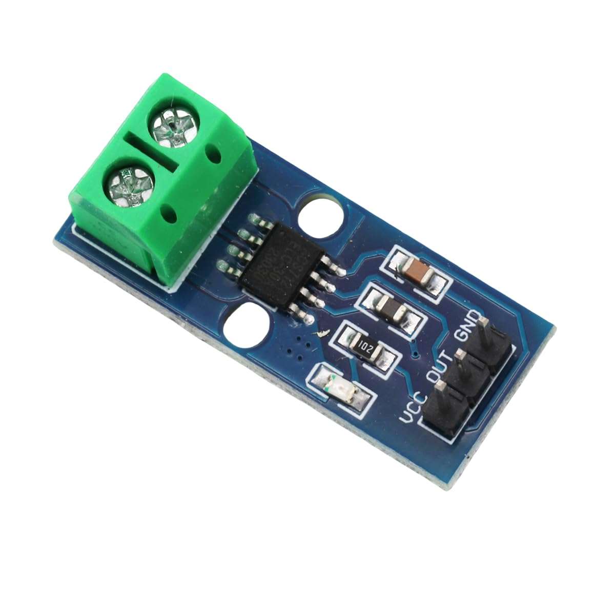 Ferwooh ACS712 30A Range Power Sensor Module Chip ACS712ELC-30A Current Sensor Module Hall Sensor Measurement Module with Power Indicator for Arduino (Pack of 3PCS) 4