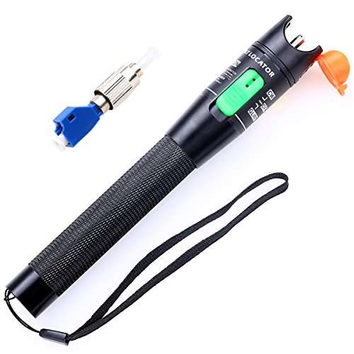 Aluminium Alloy Visual Fault Locator Fiber Optic Cable Tester VFL Test for FC,SC ST LC Adapter 1