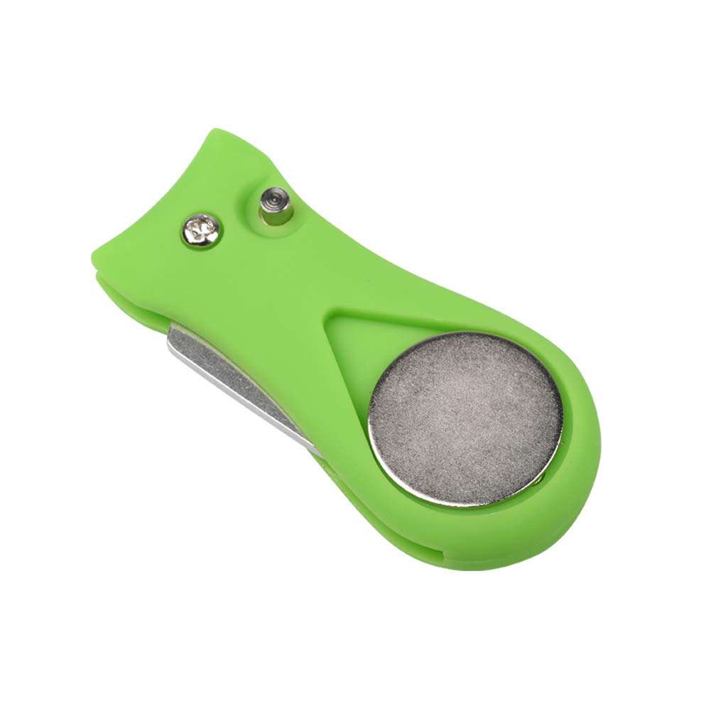 lasenersm 1 Piece Golf Divot Repair Tool Foldable Golf Divot Tool Foldable Magnetic Pop-up Button Stainless Steel Switchblade & Detachable Golf Ball Marker, Green 4