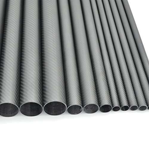 Abester 1pc Carbon Fiber Wing Tube ID 22mm x OD 24mm x 500mm 3K Matt Surface Pipe 2